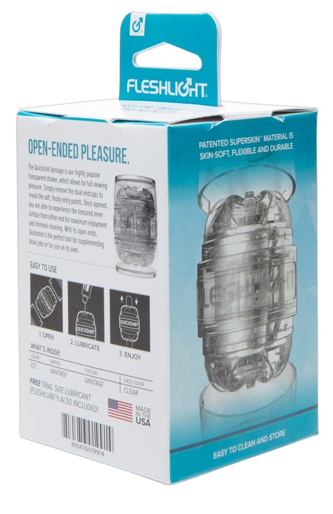 Мастурбатор Fleshlight Quickshot Vantage, компактный, отлично для пар и минета - Зображення 8