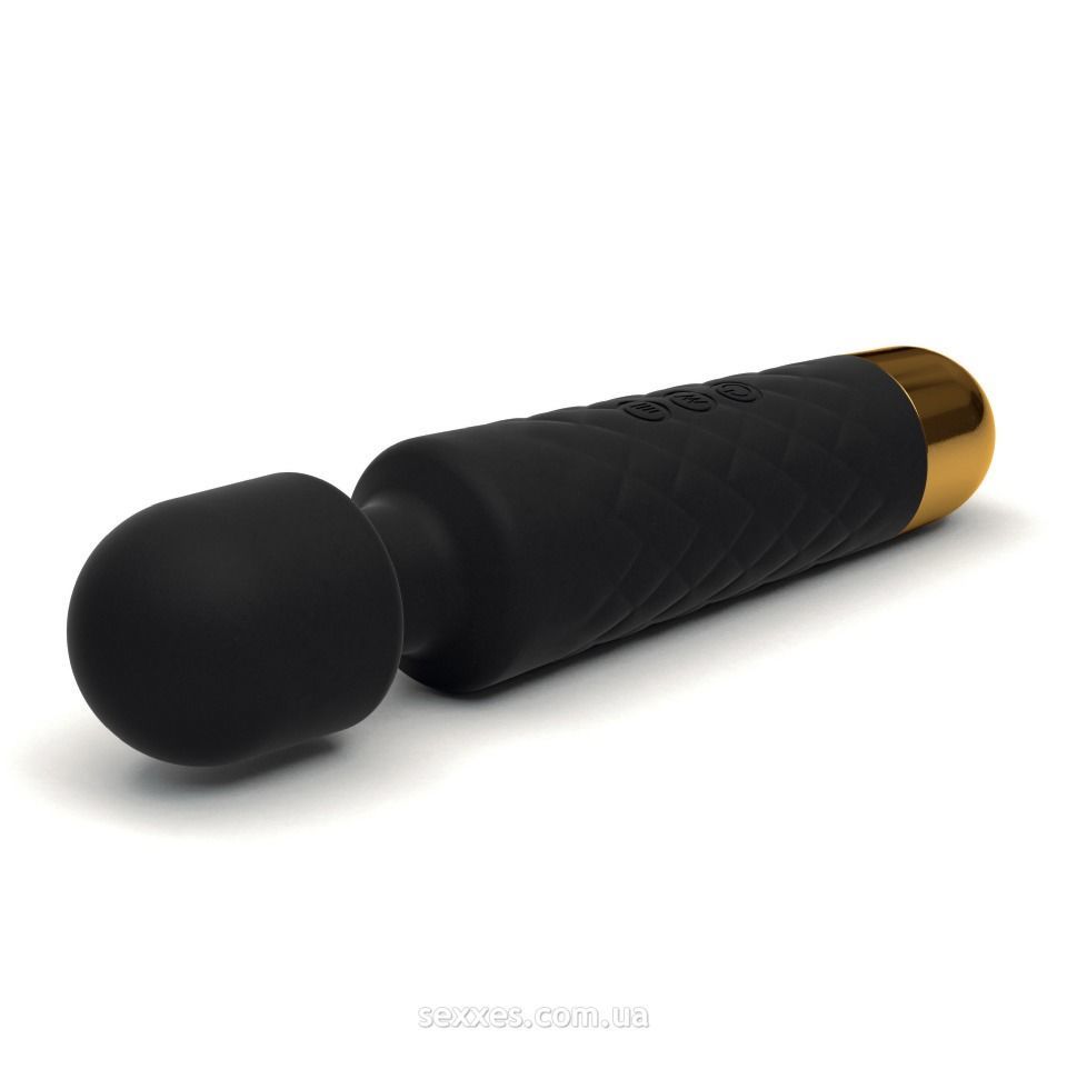 Мини-вибромассажер Dorcel Wand Wanderful Black мощный, водонепроницаемый, 18 режимов работы - Зображення 2