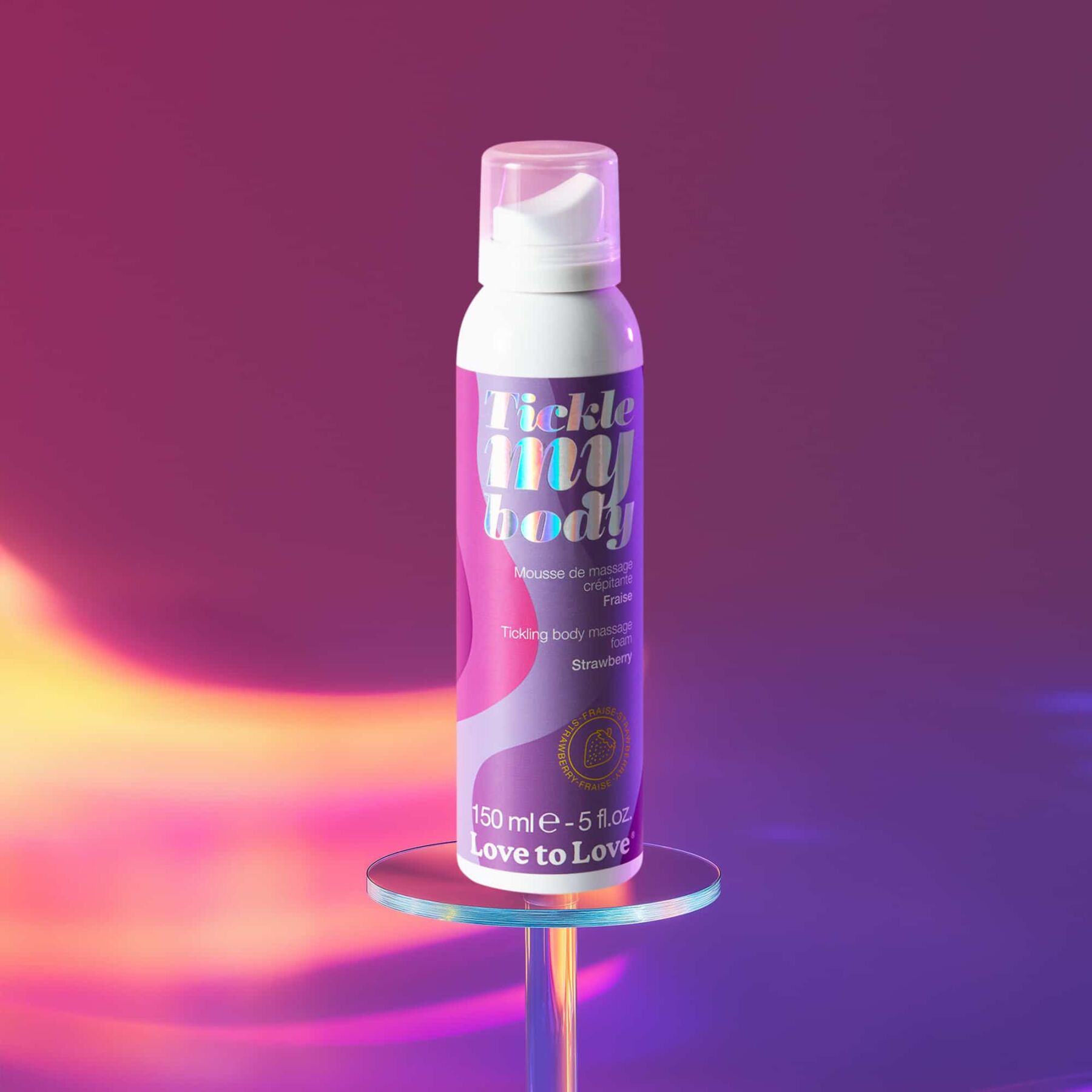 Массажная пена Love To Love TICKLE MY BODY Strawberry (150 мл) увлажняющая - Зображення 2