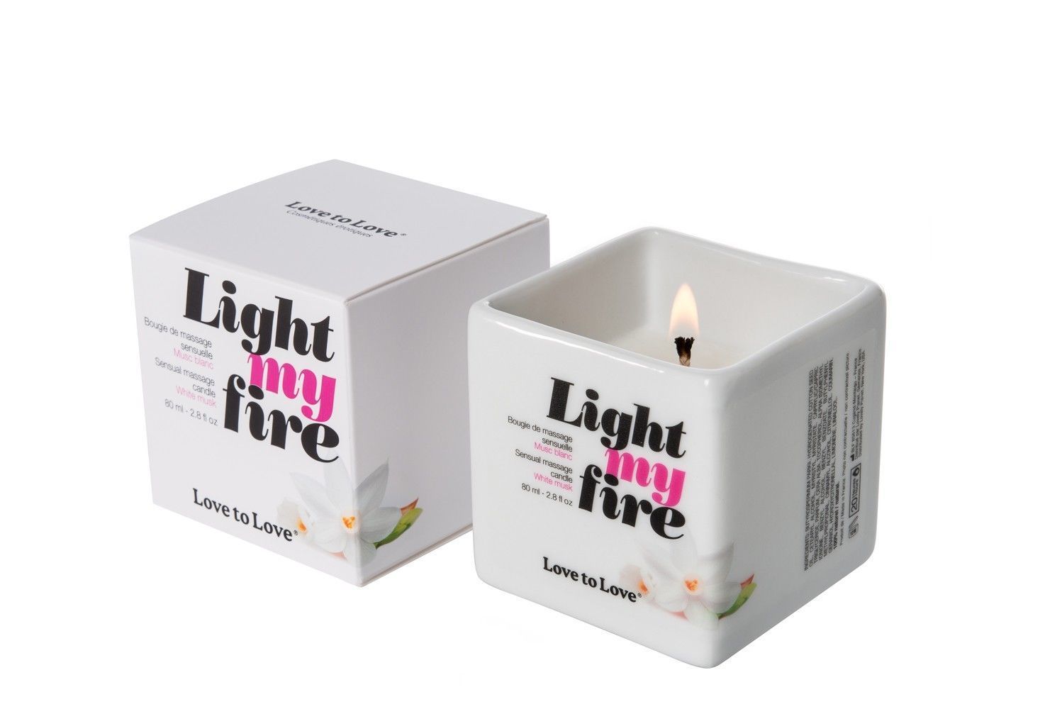 Массажная свеча Love To Love LIGHT MY FIRE Musc (80 мл) без парабенов и консервантов - Зображення 2