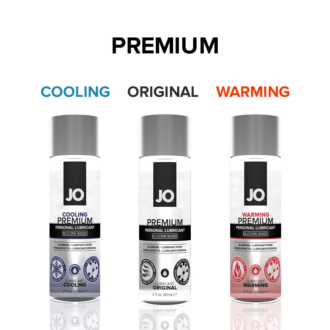 Охлаждающий лубрикант на силиконовой основе JO PREMIUM — COOLING (60 мл) - Зображення 5