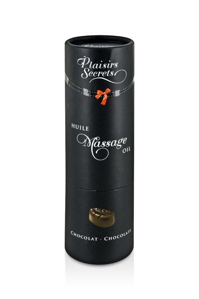 Массажное масло Plaisirs Secrets Chocolate (59 мл) с афродизиаками, съедобное, подарочная упаковка - Зображення 3