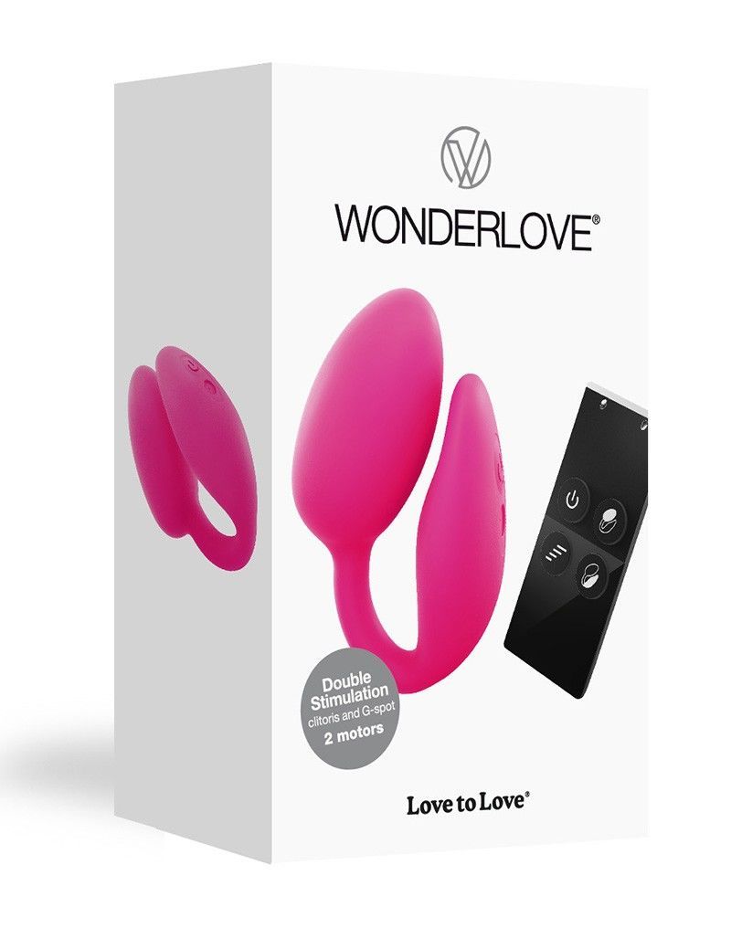 Виброяйцо с клиторальной стимуляцией Love To Love Wonderlove с пультом ДУ, можно под одежду - Зображення 2