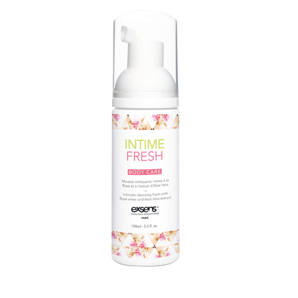 Пена для интимной гигиены EXSENS Intime Fresh 150 мл, экстракт розы и алоэ вера, натуральная