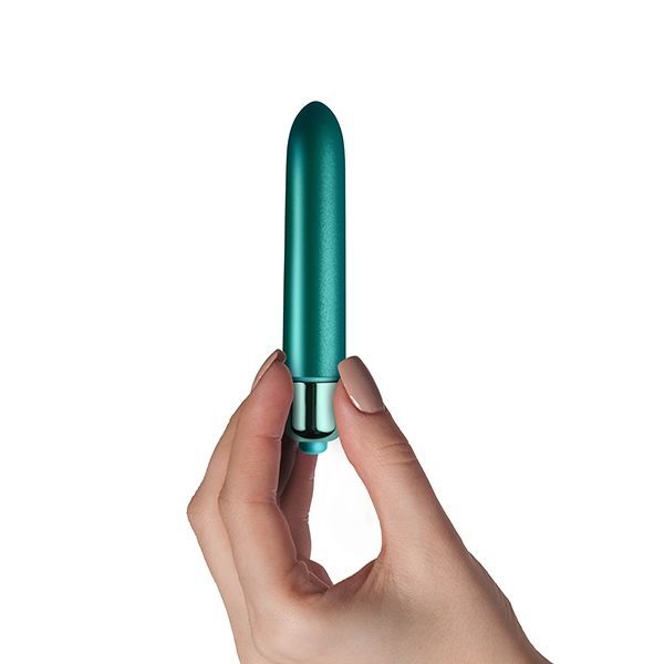 Вибропуля Rocks Off RO-90mm Touch of Velvet Peacock Petals матовая, 10 режимов работы, на батарейке - Зображення 2