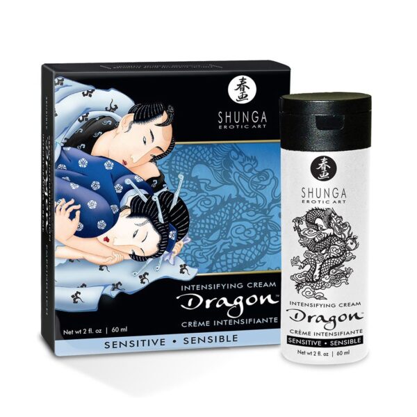 Стимулирующий крем для пар Shunga Dragon Cream SENSITIVE (60 мл) более нежный эффект