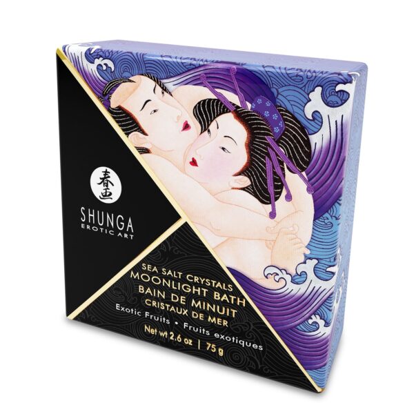 Соль для ванны Shunga Moonlight Bath – Exotic Fruits (75 г), соль Мертвого моря, аромамасла
