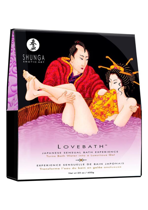 Гель для ванны Shunga LOVEBATH – Sensual Lotus 575 г, делает воду ароматным желе со SPA-эффектом