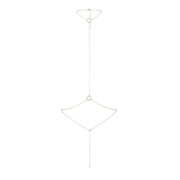 Цепочка на шею и пояс Bijoux Indiscrets Magnifique I Body Chain - Gold, украшение на тело