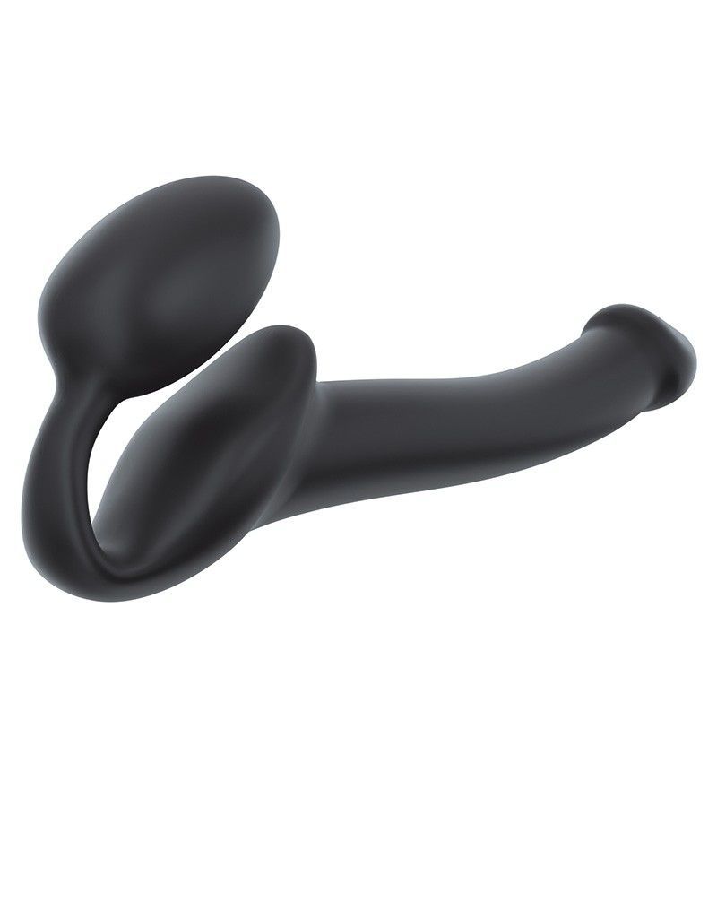 Безремневой страпон Strap-On-Me Black S, полностью регулируемый, диаметр 2,7см - Зображення 2