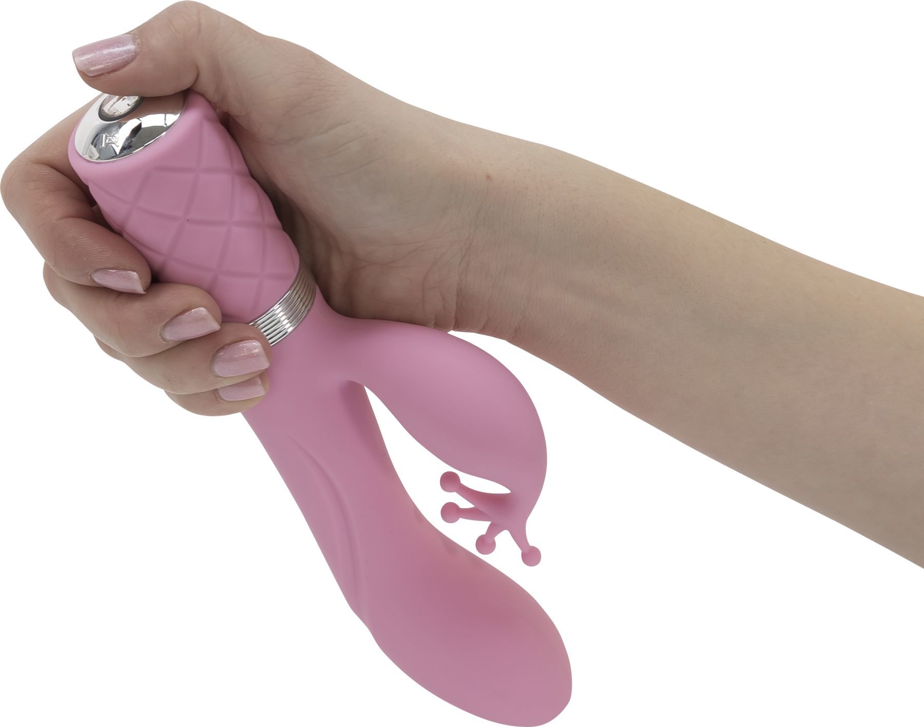 Роскошный вибратор-кролик Pillow Talk - Kinky Pink с кристаллом Сваровски, мощный - Зображення 4