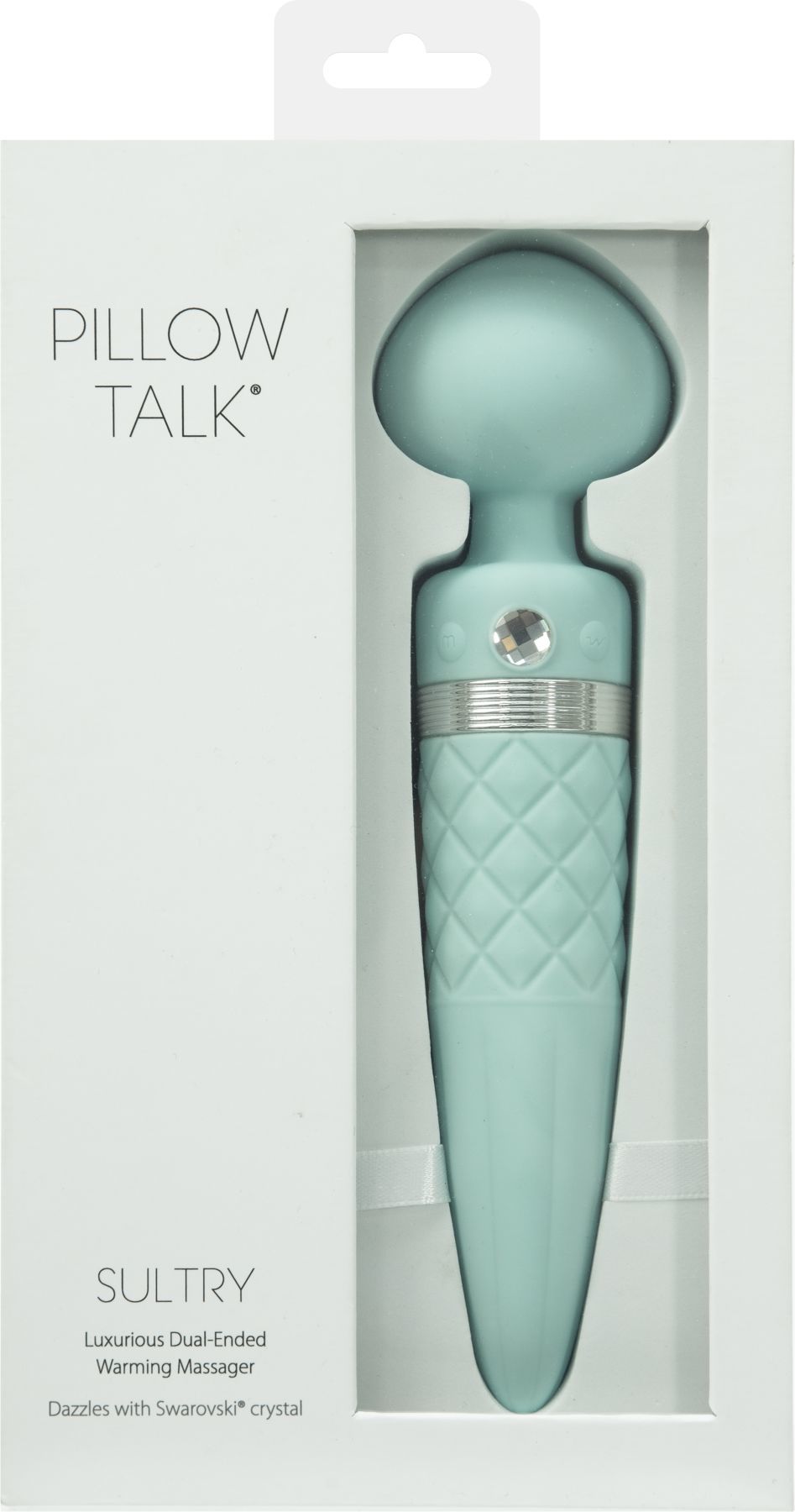 Вибромассажер 2в1 PILLOW TALK - Sultry Teal, классический массажер и вибратор с ротацией, подогрев - Зображення 13