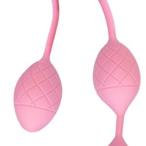 Роскошные вагинальные шарики PILLOW TALK - Frisky Pink с кристаллом, диаметр 3,2см, вес 49-75гр