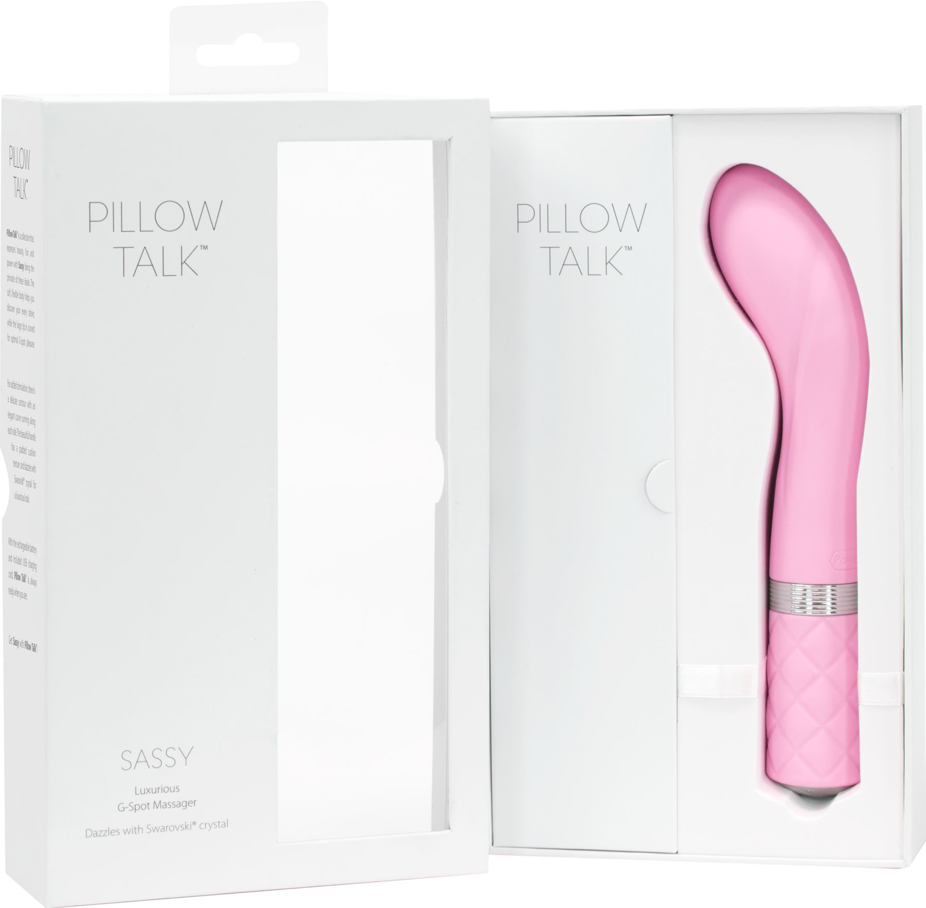 Роскошный вибратор Pillow Talk - Sassy Pink с кристаллом Сваровски для точки G, подарочная упаковка - Зображення 11