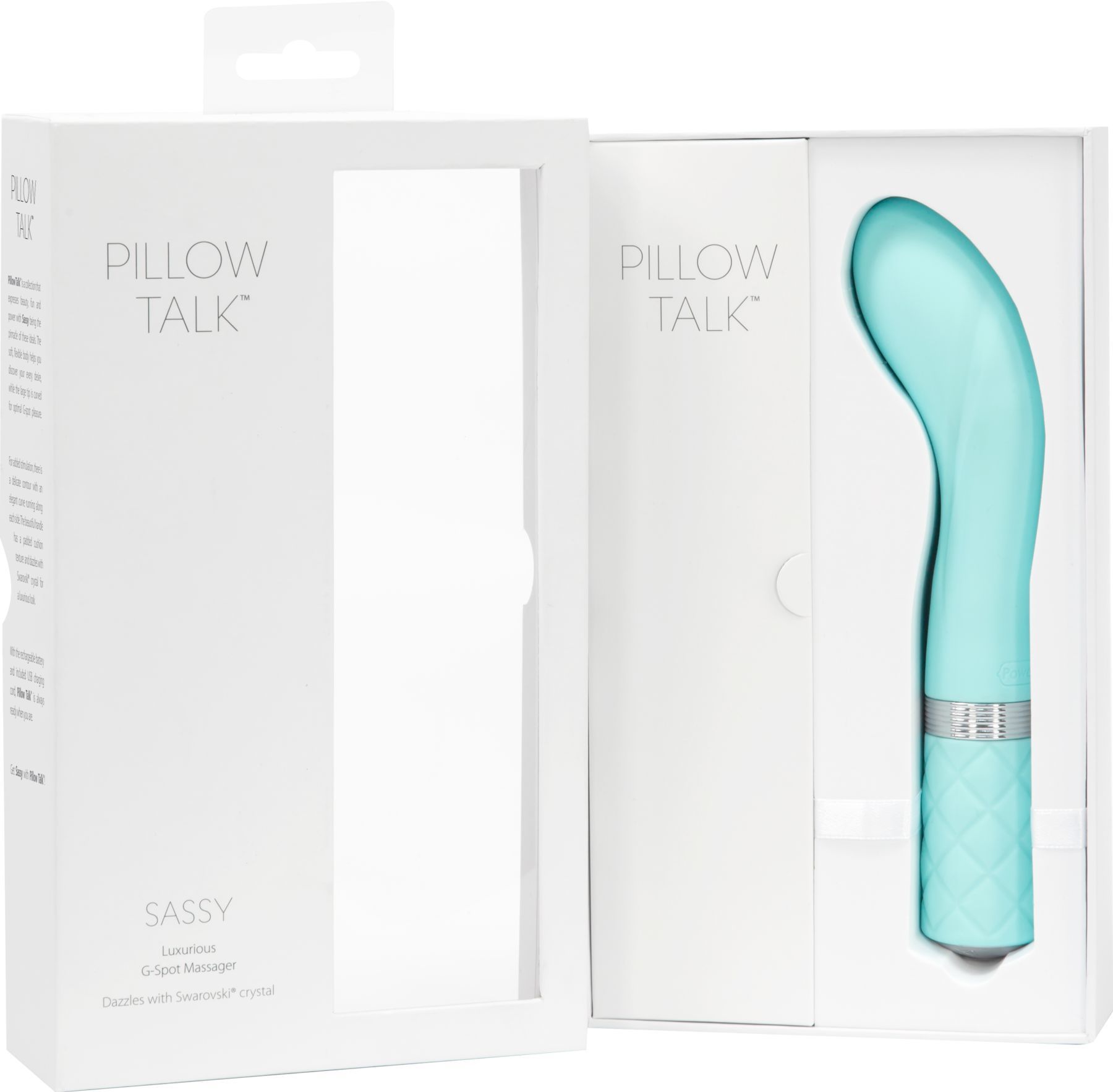 Роскошный вибратор Pillow Talk - Sassy Teal с кристаллом Сваровски для точки G, подарочная упаковка - Зображення 10