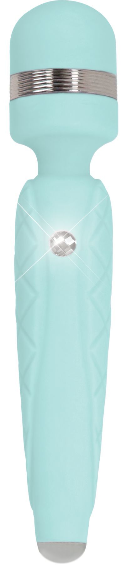 Роскошный вибромассажер PILLOW TALK - Cheeky Teal с кристаллом Swarovski, плавное повышение мощности - Зображення 5