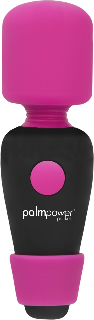 Мини-вибромассажер PalmPower Pocket с чехлом на молнии, водостойкий, перезаряжаемый, длина 9 см