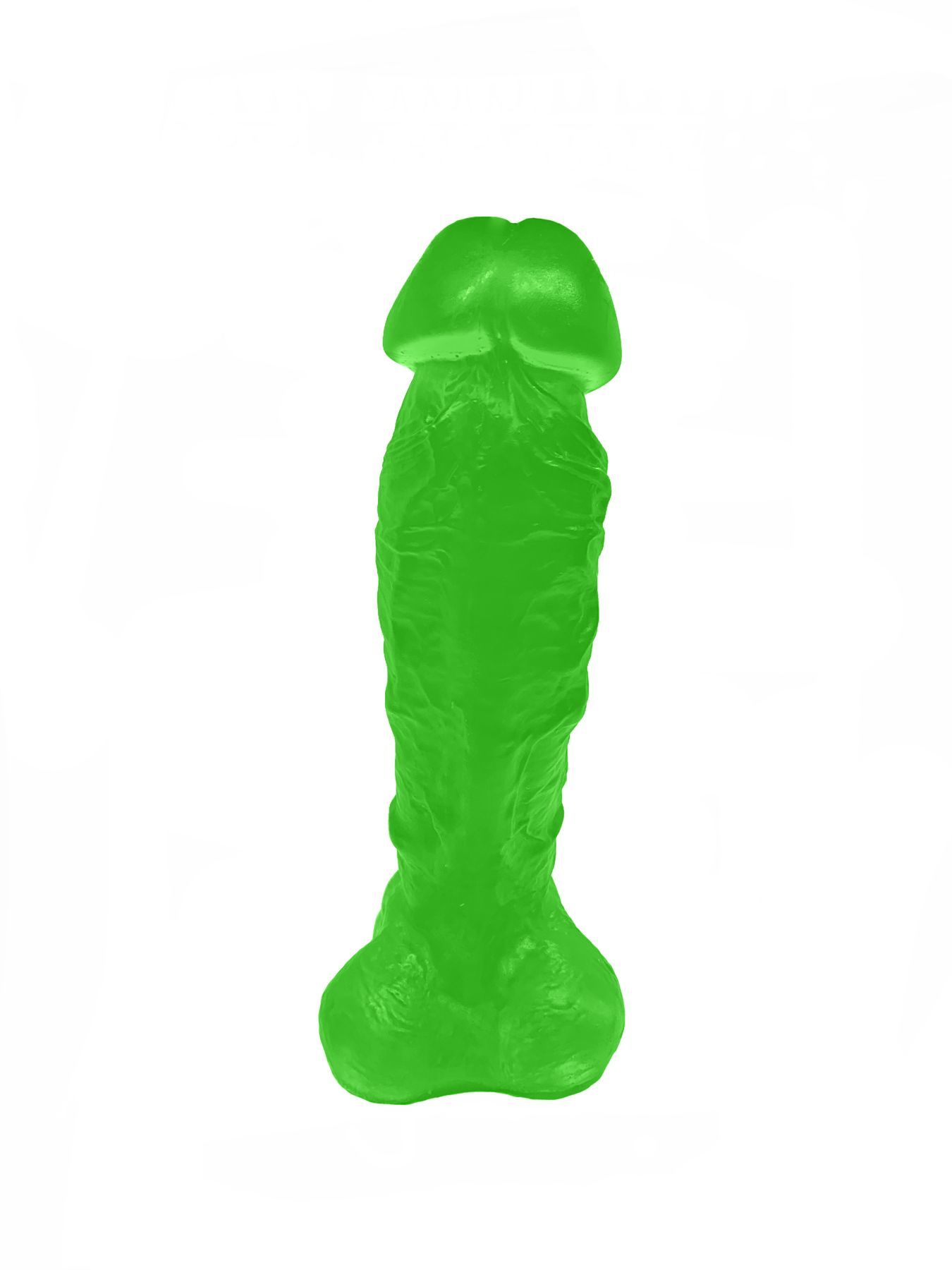 Крафтовое мыло-член с присоской Чистий Кайф Green size XL, натуральное - Зображення 2