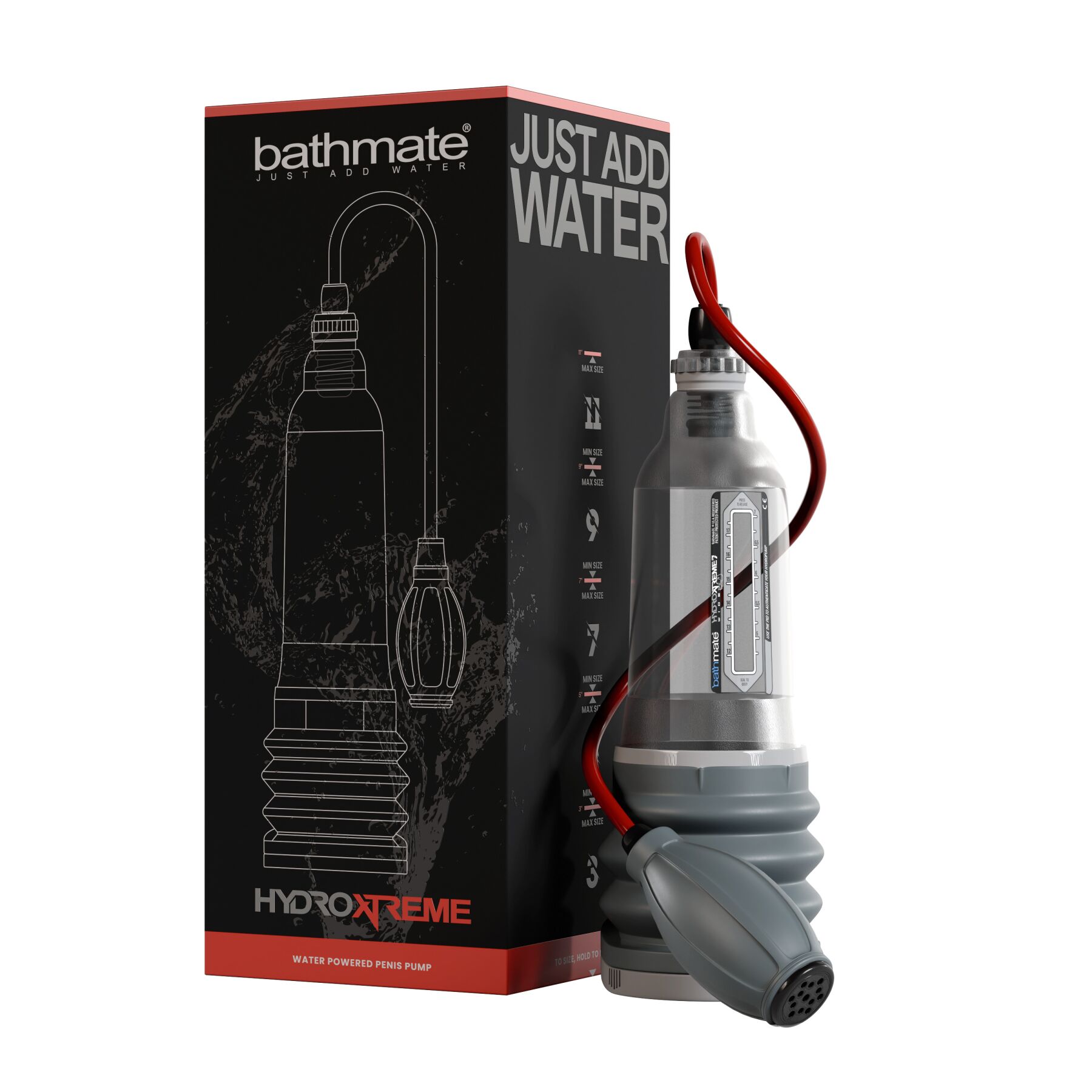 Гидропомпа Bathmate HydroXtreme 7 Wide Boy для члена длиной от 12,5 до 18 см, диаметр до 5,5 см - Зображення 9