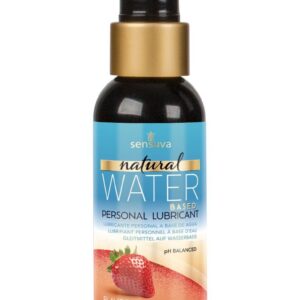 Смазка на водной основе Sensuva Natural Water-Based Strawberry (57 мл) без глицерина и парабенов