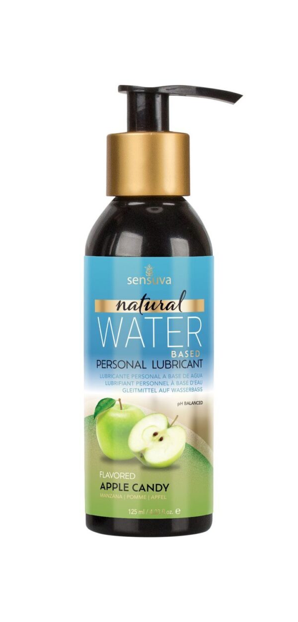 Смазка на водной основе Sensuva Natural Water-Based Apple Candy (125мл) без глицерина и парабенов