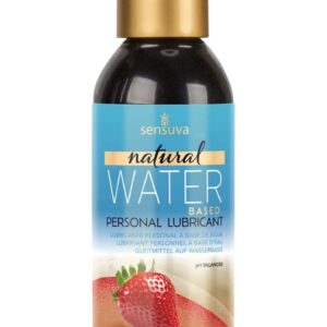 Смазка на водной основе Sensuva Natural Water-Based Strawberry (125мл) без глицерина и парабенов