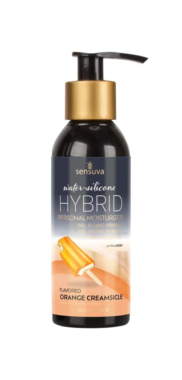 Смазка водно-силиконовая Sensuva Hybrid Orange Creamsicle (125мл) без сахара, можно для оральных ласк