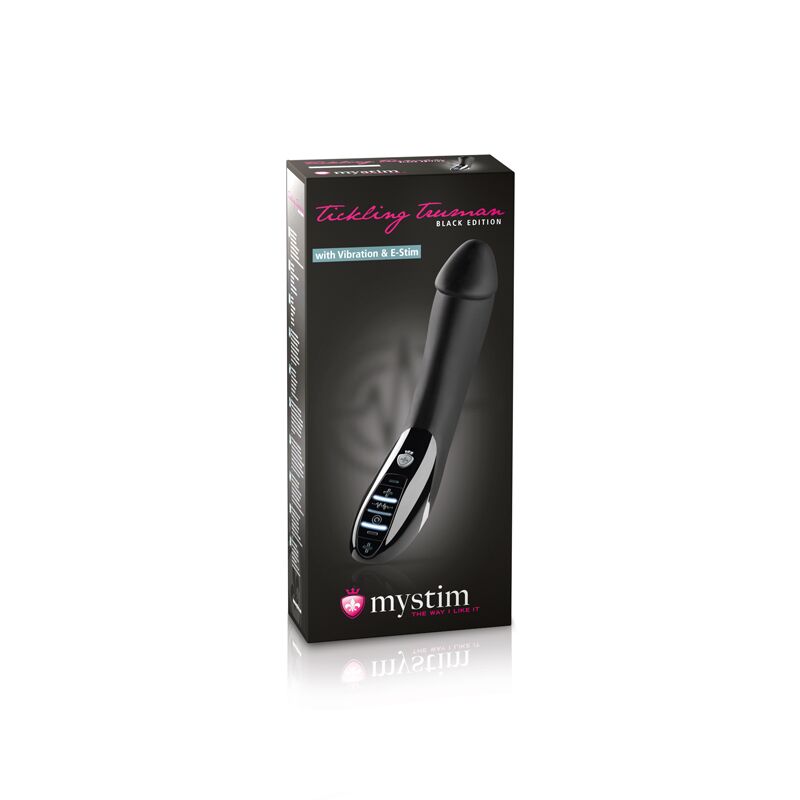 Вибратор с электростимуляцией Mystim Tickling Truman eStim Black, миостимулятор - Зображення 12