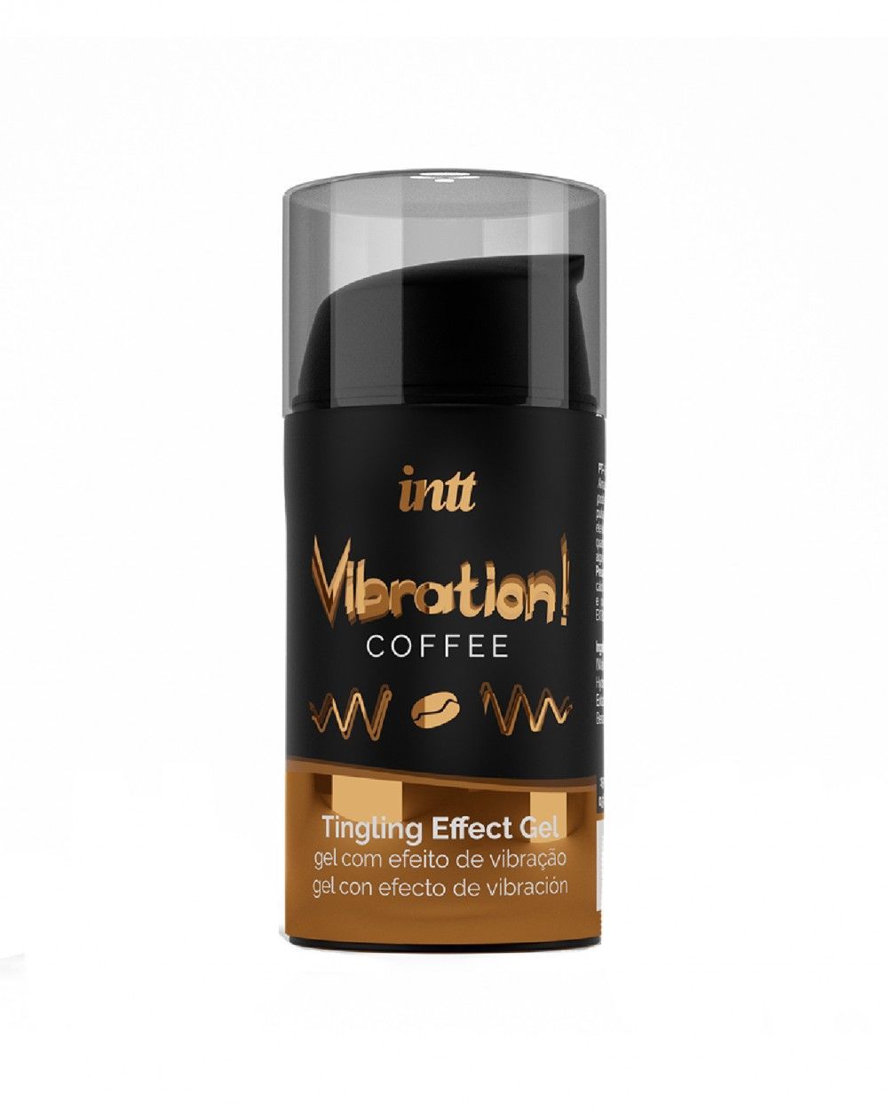 Жидкий вибратор Intt Vibration Coffee (15 мл), густой гель, очень вкусный, действует до 30 минут - Зображення 2