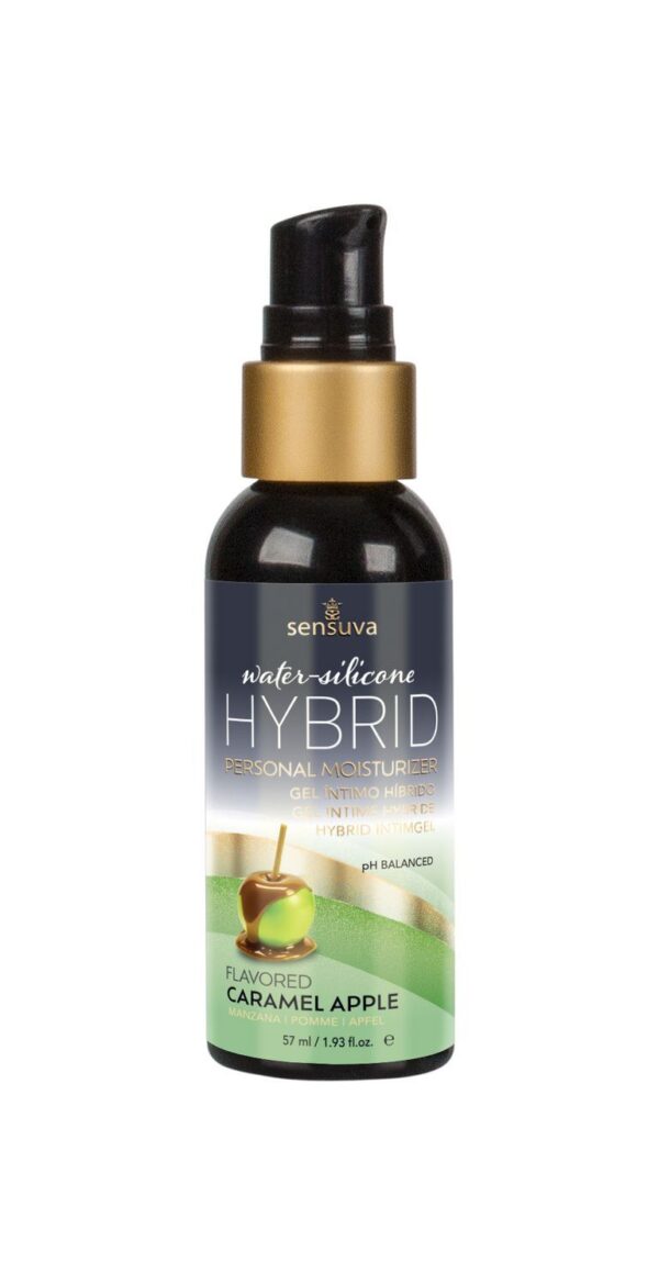 Смазка водно-силиконовая Sensuva Hybrid Caramel Apple (57 мл) без сахара, можно для оральных ласк