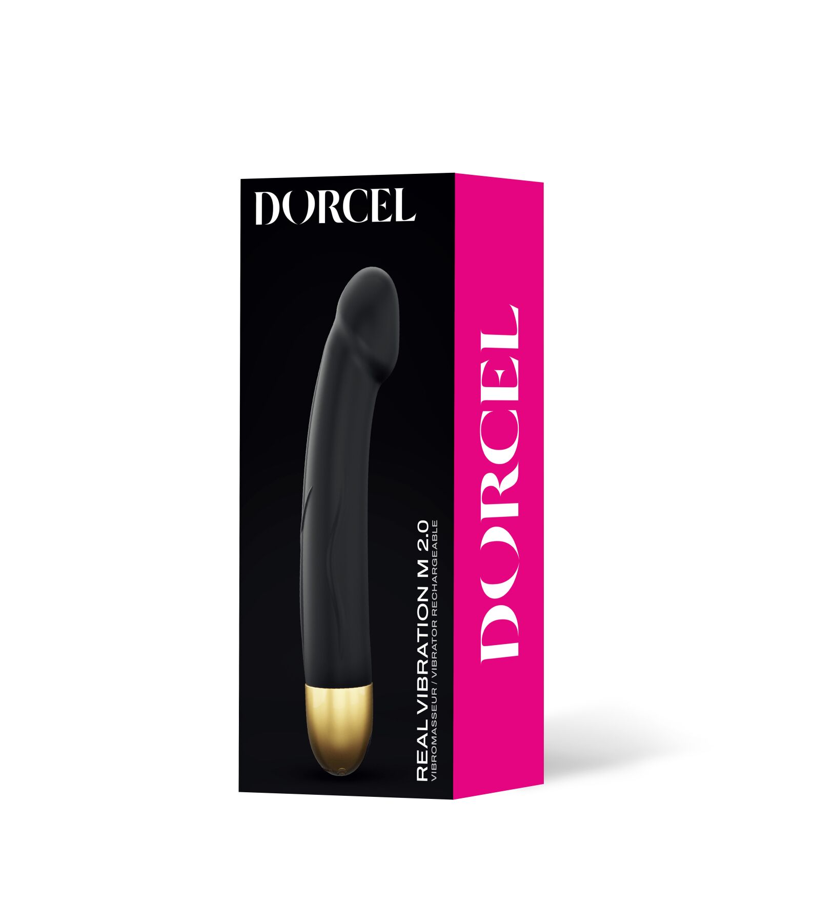 Вибратор Dorcel Real Vibration M Gold 2.0, диам 3,7см, перезаряжаемый, для точки G - Зображення 4