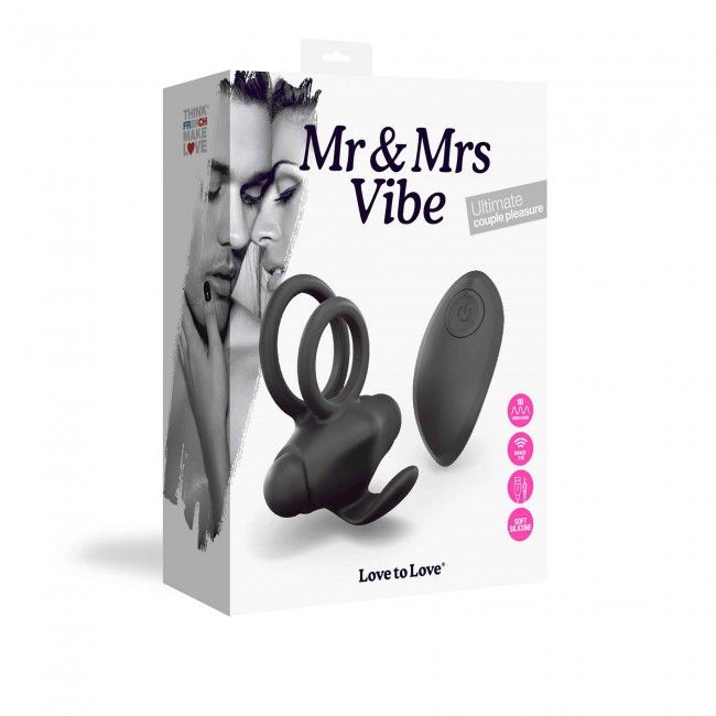 Эрекционное виброкольцо Love To Love Mr & Mrs VIBE с пультом ДУ - Зображення 4