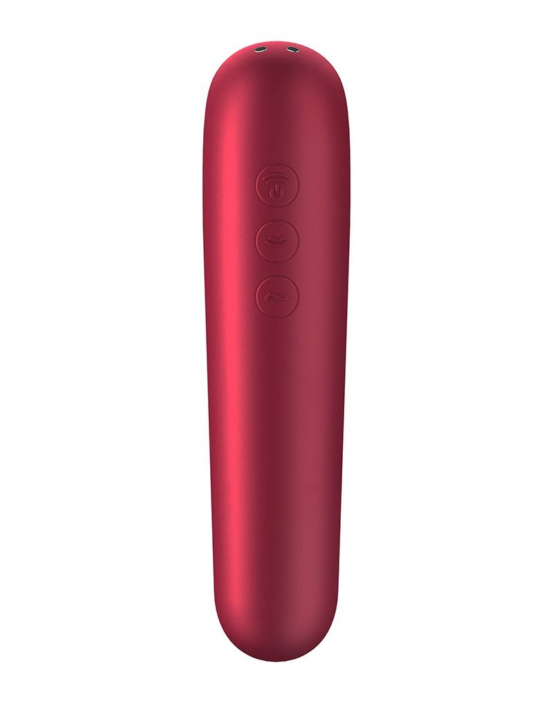 Смарт-вибратор и вакуумный стимулятор 2в1 Satisfyer Dual Love Pink - Зображення 2