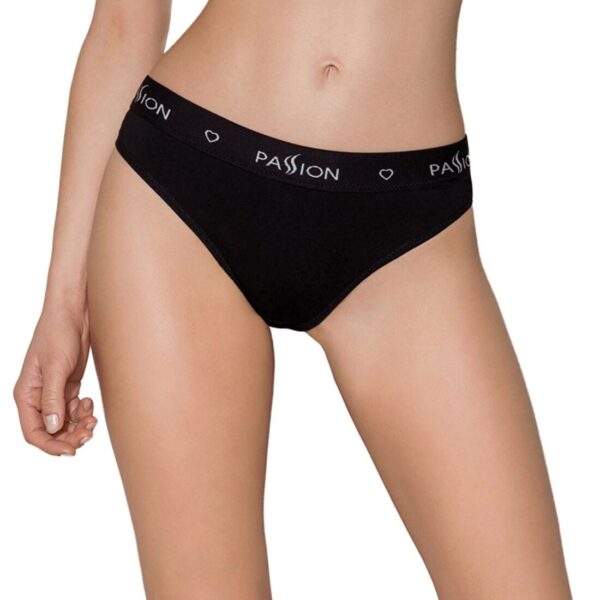 Трусики-слипы из хлопка с эластаном Passion PS004 PANTIES XL, black