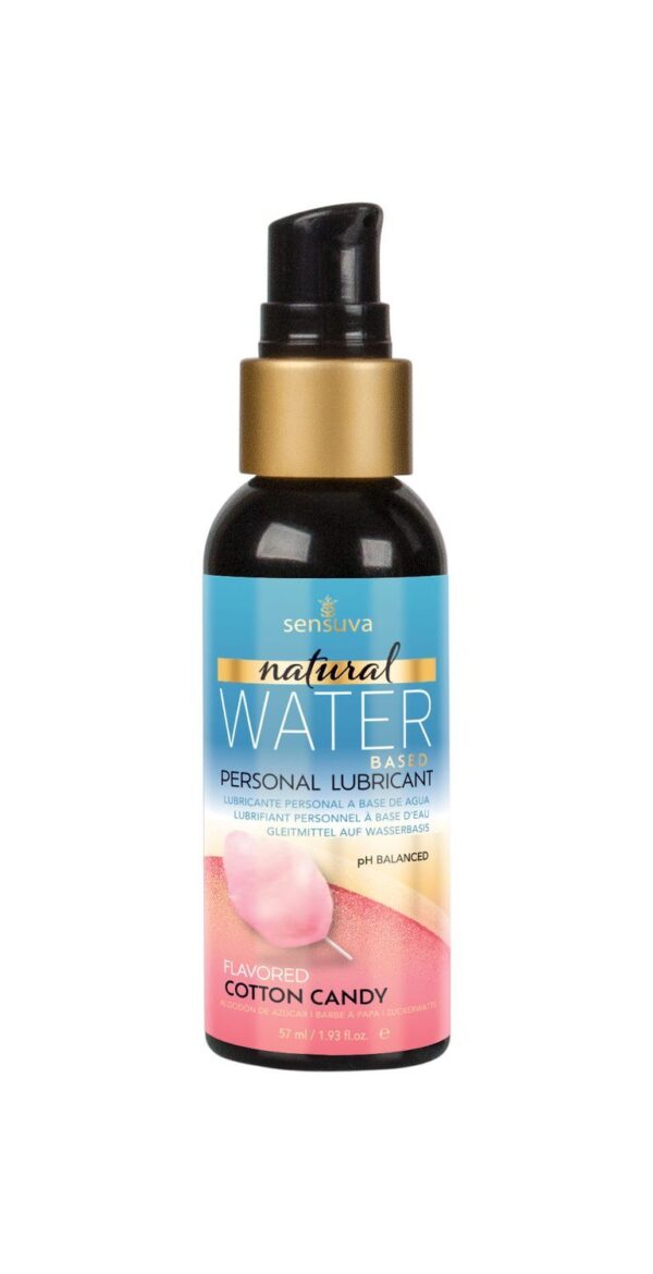 Смазка на водной основе Sensuva Natural Water-Based Cotton Candy (57 мл) без глицерина и парабенов