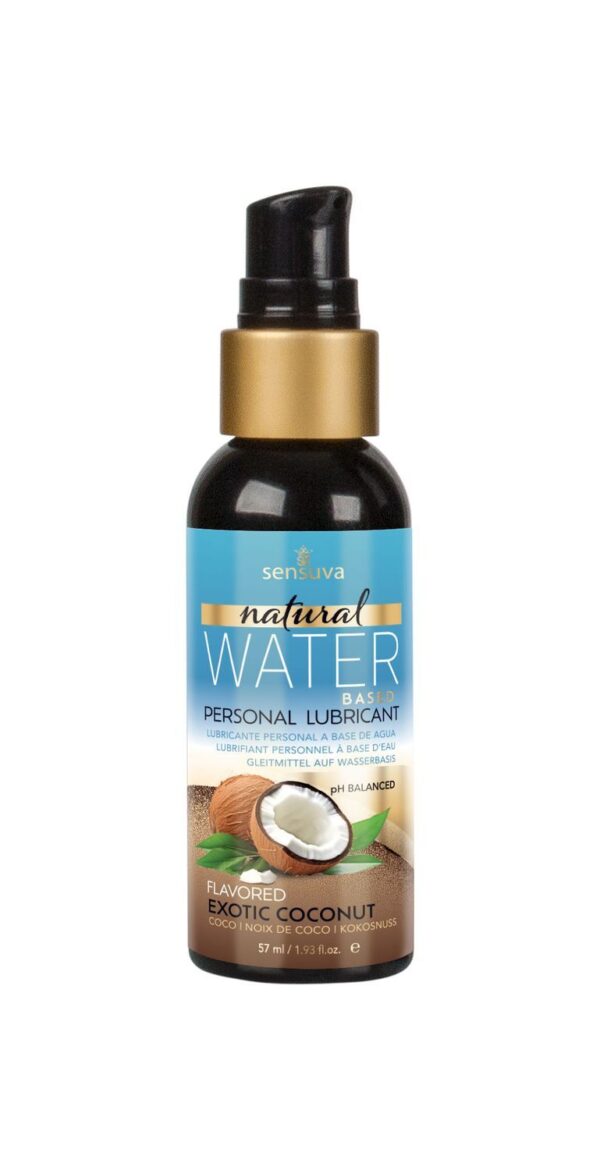Смазка на водной основе Sensuva Natural Water-Based Exotic Coconut (57мл) без глицерина и парабенов