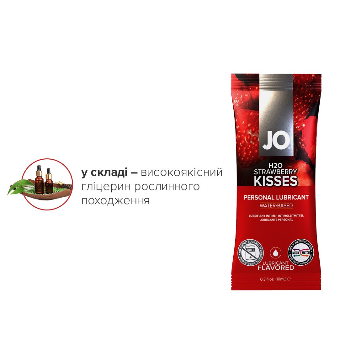 Набор лубрикантов Foil Display Box – JO H2O Lubricant – Strawberry – 12 x 10ml - Зображення 5