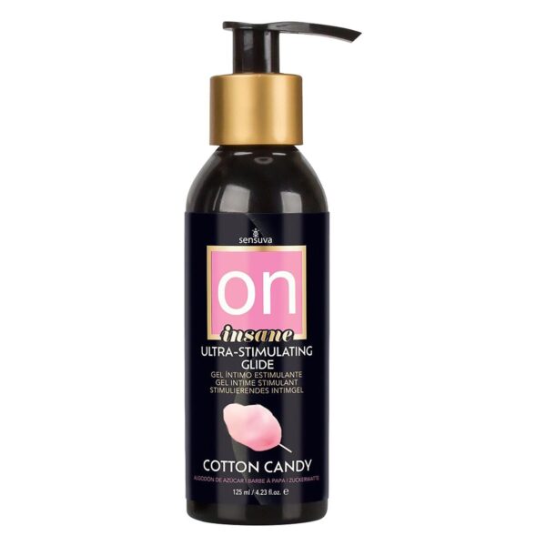 Возбуждающая смазка на гибридной основе Sensuva Ultra-Stimulating On Insane Cotton Candy (125 мл)