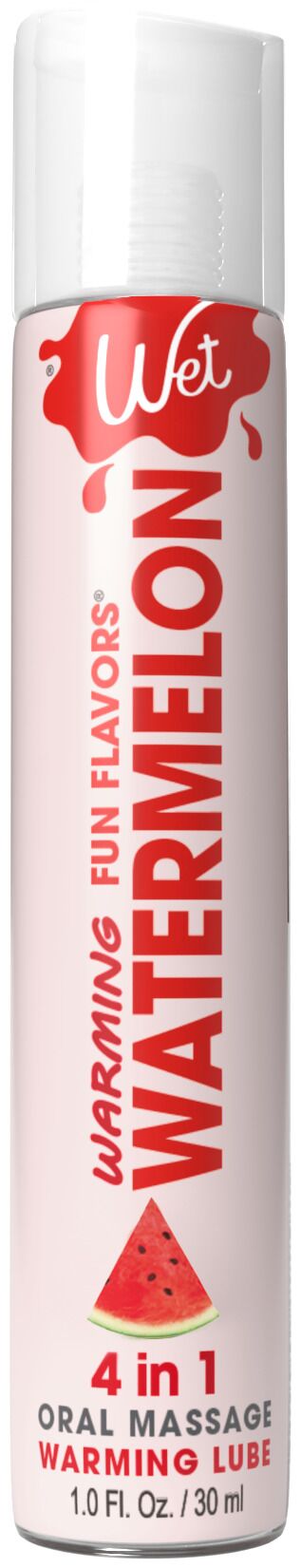 Согревающий лубрикант на водной основе Wet Warming Watermelon 4 in 1, без сахара (30 мл)